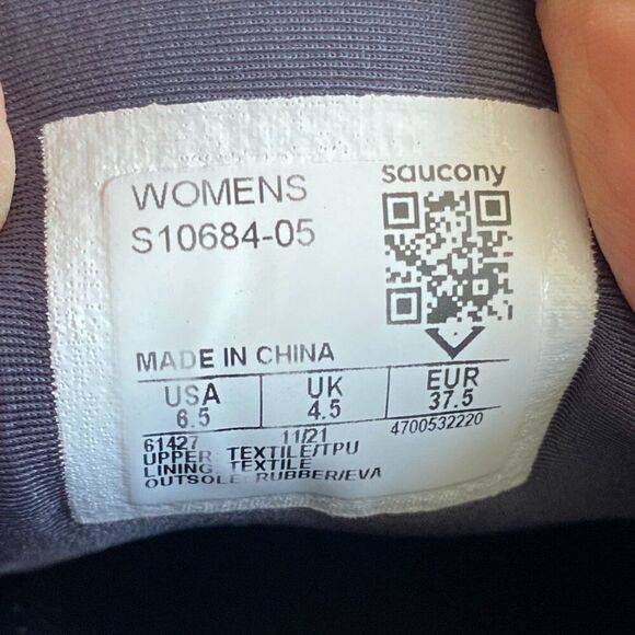 Saucony Women's Guide 15 Running Shoes Size 6.5 Black S10684-05 Jogging Gym - Picture 4 of 6